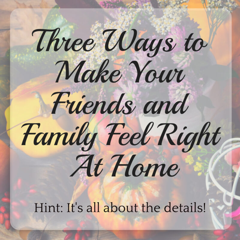 picture of fall arrangement for article three ways to make your friends and family feel at home