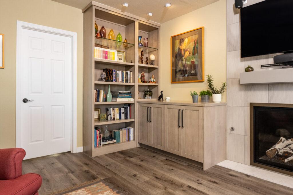 Custom cabinet feature for Kelsey Herrick Design, LLC